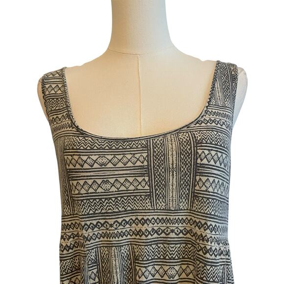 Y2k American Eagle Dress Womens Large Geometric Boho Criss Cross Strap Back - Picture 4 of 9